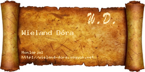 Wieland Dóra névjegykártya